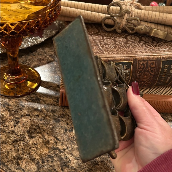 Vintage Brass Ship Bookend in Bronze Finish - Picture 3 of 6